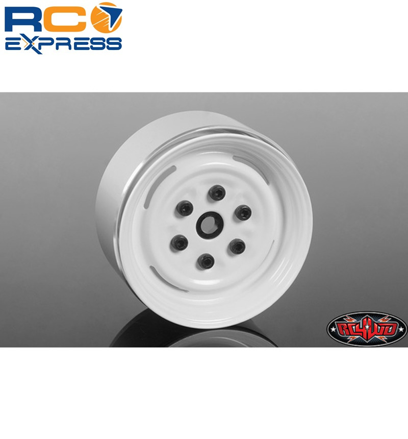 RC 4WD W0289 Vintage Yota 6 Lug Stamped Steel 1.55 Beadlock Wheels RC4Z-W0289