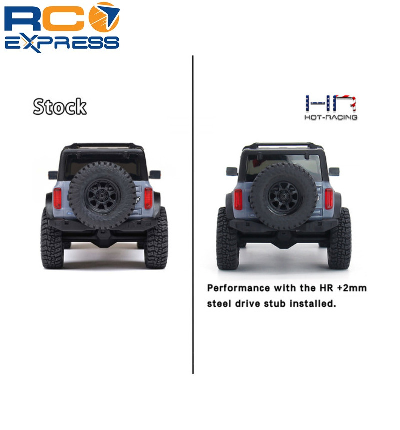 Hot Racing Axial SCX30 +2mm Steel Drive Stub Axles SXTY39AW02 | eBay