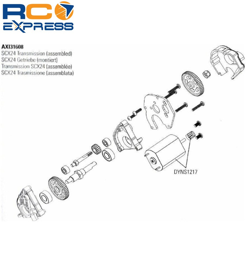 Supporto Per Servo Sterzo Hot Racing In Alluminio Per Axial SCX24, Tuning SXTF2401