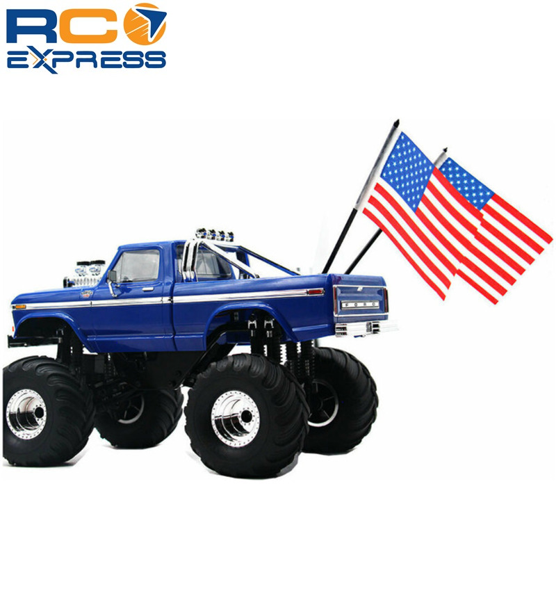Hot Racing Traxxas TRX-4 MT 1/18 Old Glory Flag w/Aluminum Mount