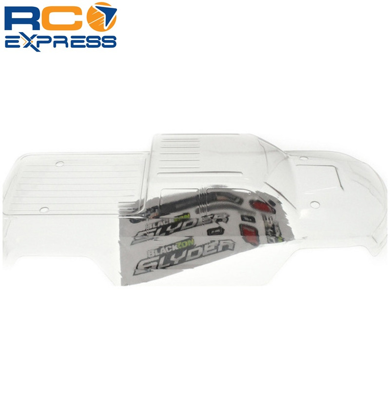 Racers Edge Clear Monster Truck Body with Stickers for Blackzo